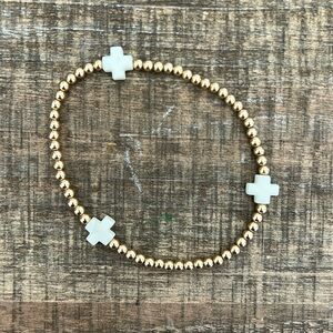 Enewton signature bracelet- off white